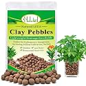 Halatool 12LB Leca Clay Pebbles for Plants, 4-16mm Hydro Balls for Drainage