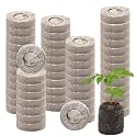 Halatool 55 Pcs 30mm Peat Pellets for Seedlings, Seed Starter Soil