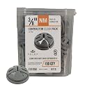 Halex 3/8 in. Non-Metallic Push-in Connector, 1/2 in Knockout, 100-Box