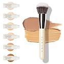 Haleys Kabuki Brush &amp; 6 Mini Skin Tint Foundation Set, Blending, Travel Kit