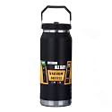 Half Gallon Large Insulated Water Bottle with Handle, 64 oz, Black, 1900 ml Tumbler Jug, Insulated Container, Insulated Jar, Leak-Proof, 304 SS Thermal Mug, Hot/Cold Beverages, Sports, Travel, Gym