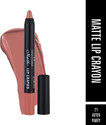Half N Half Matte Lip Crayon Velvet Soft|Long Lasting|Non-Transfer|24h Super Stay (Peach, 3.5 g)