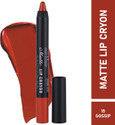 Half N Half Matte Lip Crayon Velvet Soft|Long Lasting|Non-Transfer|24h Super Stay (LS-19-15 Gossip, 3.5 g)