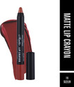 Half N Half Matte Lip Crayon Velvet Soft|Long Lasting|Non-Transfer|24h Super Stay (maroon, 3.5 g)