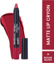 Half N Half Matte Lip Crayon Velvet Soft|Long Lasting|Non-Transfer|24h Super Stay (31 Rouge Blush, 3.5 g)