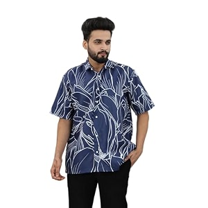 Half Sleeve Relaxed Fit Mens Casual Shirt