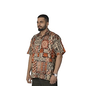 Half Sleeve Relaxed Fit Mens Casual Shirt