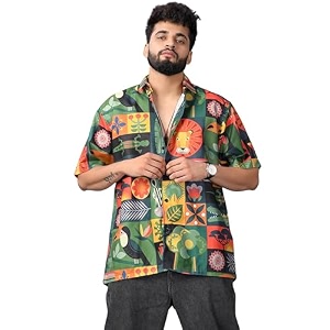 Half Sleeve Relaxed Fit Mens Casual Shirt