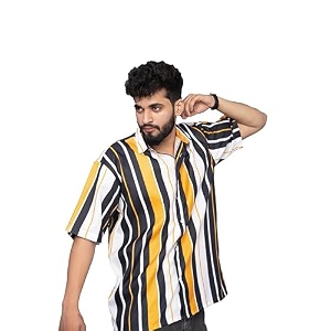 Half Sleeve Relaxed Fit Mens Casual Shirt