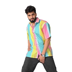 Half Sleeve Relaxed Fit Mens Casual Shirt