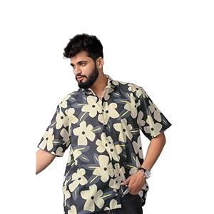 Half Sleeve Relaxed Fit Mens Casual Shirt