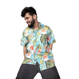 Half Sleeve Relaxed Fit Mens Casual Shirt