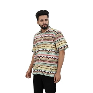 Half Sleeve Relaxed Fit Mens Casual Shirt