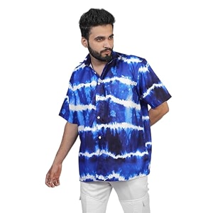 Half Sleeve Relaxed Fit Mens Casual Shirt