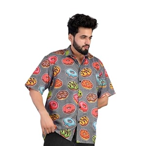 Half Sleeve Relaxed Fit Mens Casual Shirt