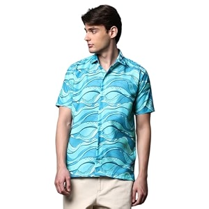 Half Sleeve Relaxed Fit Mens Casual Shirt