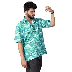 Half Sleeve Relaxed Fit Mens Casual Shirt