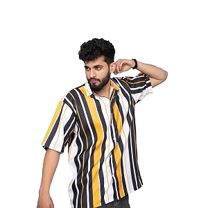 Half Sleeve Relaxed Fit Mens Casual Shirt