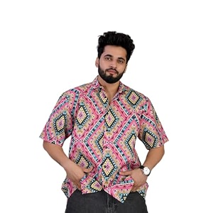 Half Sleeve Relaxed Fit Mens Casual Shirt