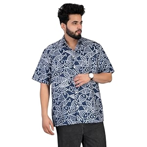 Half Sleeve Relaxed Fit Mens Casual Shirt