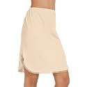 Half Slips for Under Dress Women Underskirt Dress Extender Lace Trim Knee Length