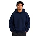 Half Zipper Solid Hoodie for Men 