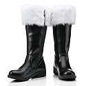 Halfchet Christmas Santa Claus Boots for Men Wide Cuffs