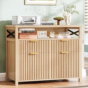 Halitaa Fluted 4 Drawers Home Office File