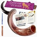 HalleluYAH Original Kosher Half-Polished Kudu Shofar From Israel