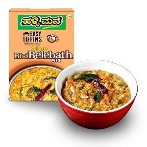 halli mane bisibelebath mix-200g-instant bisibelebath mix contain 126g high protein per 100g serving-100 veg ready to cookampeat-pureampsure snack-easy cookamptraditional recipepack of 1