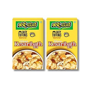 halli mane kesari bath mix 200g - ready to eat food products - made with pure ghee - no preservatives - 100 vegan  5 minute instant mix amp easy cook breakfast mix  pack of 2