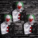 Halloween Animatronics Clown Pathway Markers Decorations, Hanging Animated, Floating Scary Skull with Stakes, Sound Activated, Talking, Light Up Eyes, Haunted Horror Prop for Indoor, Outdoor (3Pack)