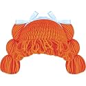 Halloween Cabbage Costume Yarn Wig, Orange 1, Loop Pigtails