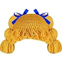 Halloween Cabbage Costume Yarn Wig, Yellow 1, Loop Pigtails