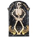 Halloween Decorations Animatronic Dancing Skeleton Built-in Tombstone with Music, Posable Arms & Legs Haunted House Spooky Decor Horror Prop for Indoor/Outdoor Halloween Party Garden Yard Decor