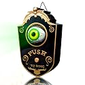 Halloween Doorbell Eye, Trick or Treat Doorbell with Sound and Green Light, Halloween Decor Eyeball Doorbell, Suitable for Halloween Party or Haunted House