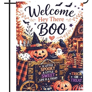 Halloween Garden Flag 12x18 Inch Double Sided