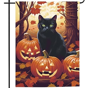 Halloween Garden Flag 12x18 Inch Double Sided