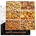 Halloween Gifts Basket Nuts Gift Basket, Halloween Treats for Adult Gourmet Mixed Nuts Variety Pack, 6 Assortment Healthy Snack Tray Care Package for College Students Men and Women