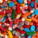 Halloween Gummy Body Parts Candy, Brains, Eyeballs, Bones and Fingers, 1 lb