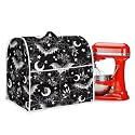 Halloween Kitchen Aid Covers for Stand Mixer 4.5-5 qt Skull Bat Small Kitchen Appliance Covers Halloween Decorations
