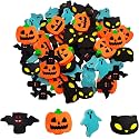Halloween Mini Erasers for Kids - 4 Styles Cute Pumpkin Ghost Bat Erasers, Trick or Treat Party Favors, Goody Bag Filler 48pcs, Decorations