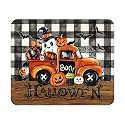 Halloween Mouse Pad - 9.5x7.9 Inch Boo Pumpkin Mousepad Ghostface Keyboard Mat with Anti-Slip Rubber Base for Computer Mouse Keyboard Home and Office