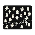 Halloween Mouse Pad - 9.5x7.9 Inch Spooky Mousepad Ghostface Keyboard Mat with Anti-Slip Rubber Base for Computer Mouse Keyboard Home and Office