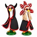 Halloween Porch Goose Outfit, 4-Piece Spooky Monster Costume Outfit