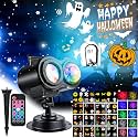 Halloween Projector Lights Outdoor, Snowflake Christmas Projector Lights