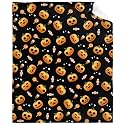 Halloween Pumpkin Blanket - Super Soft Fleece Throw Blanket for Couch, Bed - 60x50 inches - Teen