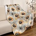 Halloween Spiderweb Blanket - Super Soft Fleece Throw Blanket, Cozy Flannel, Air Conditioning, 120x90 in