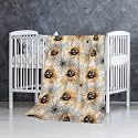Halloween Spiderweb with Spider Baby Blanket Gifts Super Soft Swaddle Newborn Cozy Baby Receiving Blanket Stroller Throw Blanket for Crib 40x30 in for Puppy