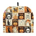 Halloween Tea Cozy for Teapot Insulated Keeping Warm Ghost Pumpkin Tea Kettle Dust Cover for Women Wife Mom Holiday Festival Kitchen Accessory
